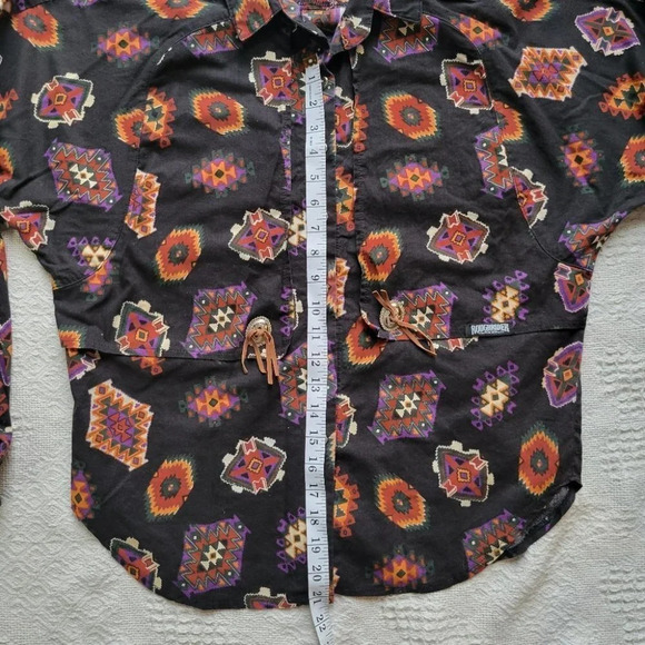 Rough Riders Vintage Style Western Button up Shirt - Picture 9 of 11